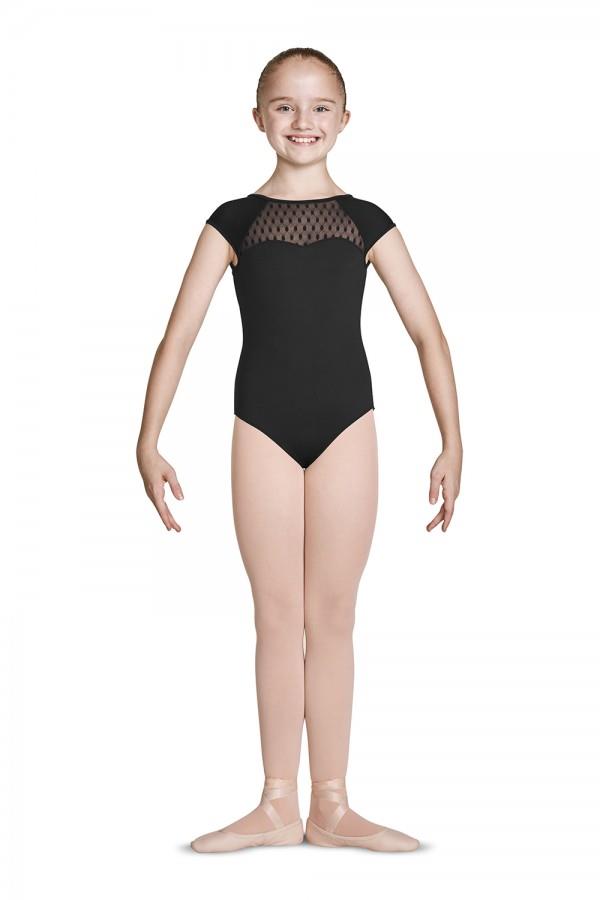 Bloch Mirella Diamote Detail Sweetheart Cap Sleeve Bodysuit Child M1532C