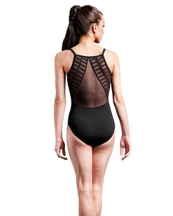 Bloch Mirella Laser Cut Cage Back And Side Camisole Bodysuit Adult MJ7204