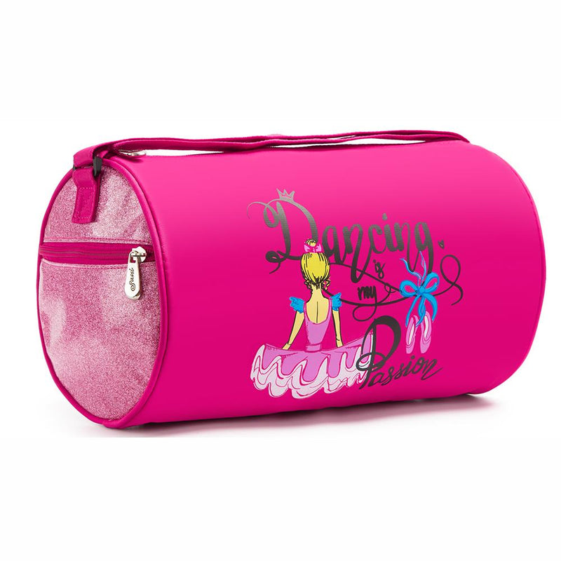 Sassi Designs Dancing Is My Passion Pink Duffle Bag DMP-05