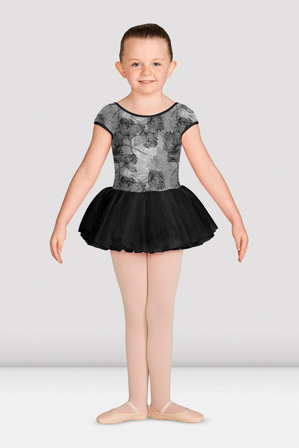 Bloch Mirella Jasmine Print Cap Sleeve Tutu Bodysuit Child M1535