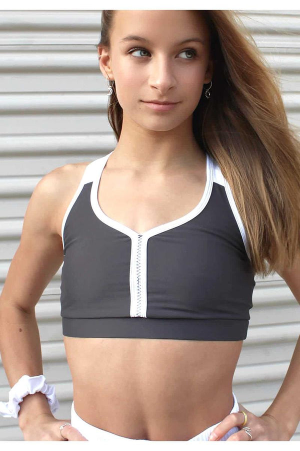 Zaldita Child Big Girls Camisole Dance Crop Tops Sport Vest Yoga