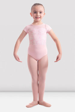 Bloch Mirella Jardin Mesh Cap Sleeve Bodysuit Child M1542C