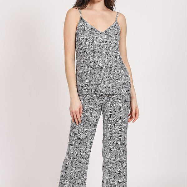 Pajamas Pyjamas Jersey Home Textile Spring Summer Wholesale Cami, Short and  Eye Mask Set for Ladies - China Pajamas and Cami price