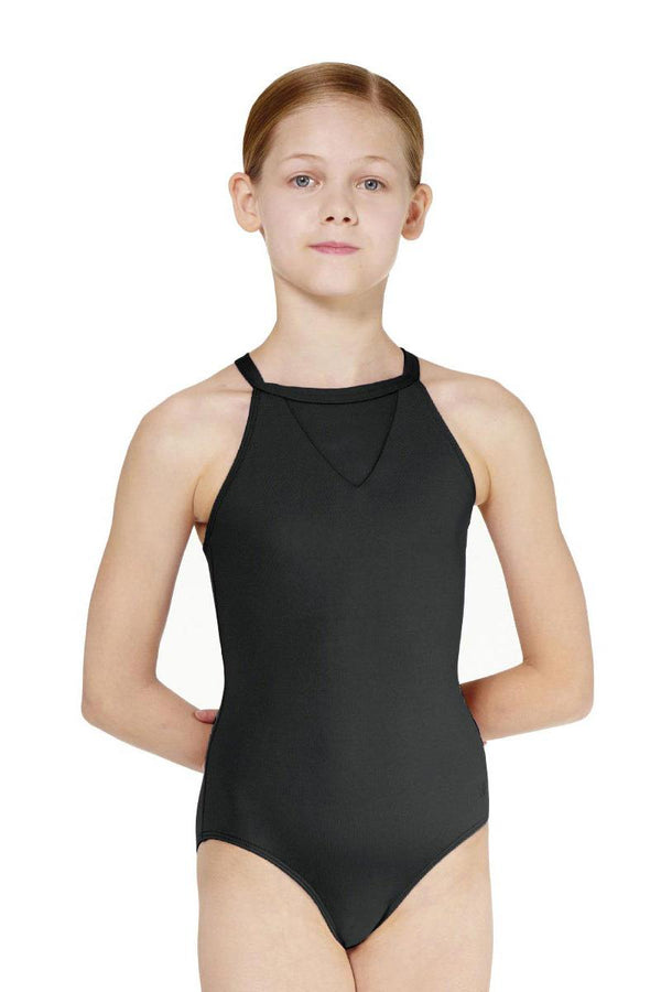 Lulli Dancewear Virginia Open Back High Neck Camisole Bodysuit Child LUB812C