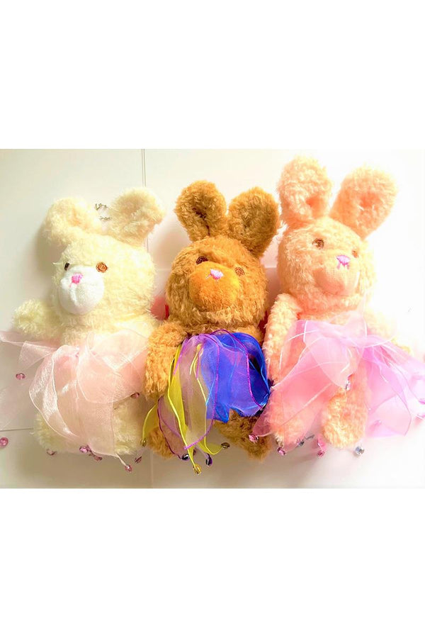 CJ Merchantile Plush Ballerina Animals With Tutu Scrunchie G481