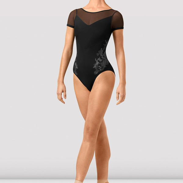 Bloch Adalia Mirage Print Boat Neck Short Sleeve Bodysuit Adult L4312 –  Dance Essentials Inc.