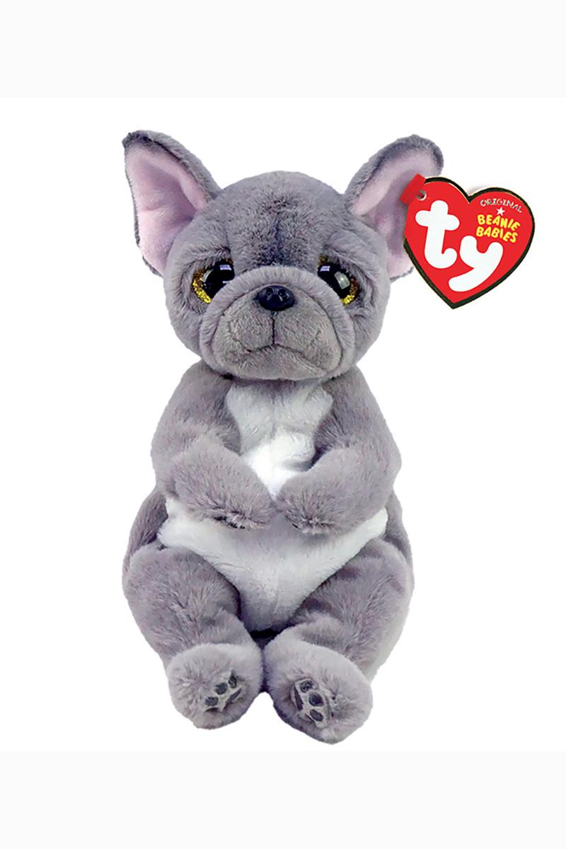 TY Beanie Babies Wilfred Grey Dog Plush Doll 40596