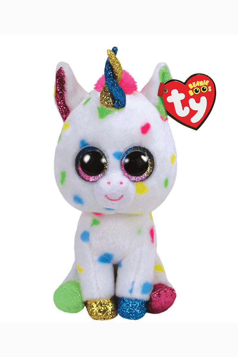TY Beanie Boos Harmonie Multicolour Unicorn Plush Doll 36891